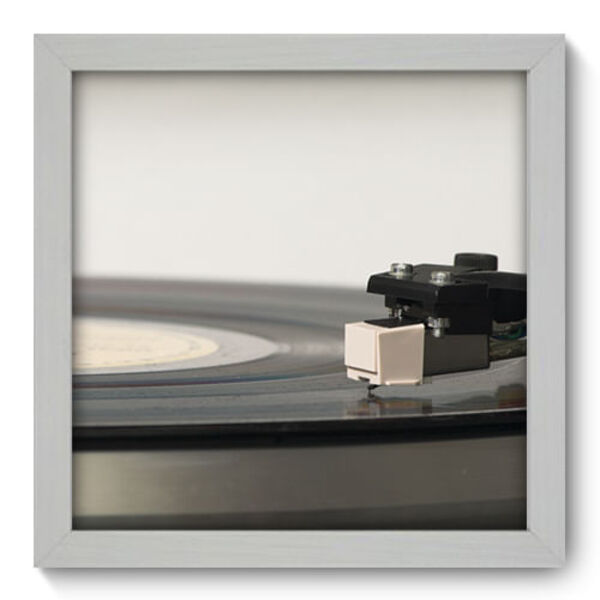 Quadro Decorativo - Toca Discos - 22cm X 22cm - 015qnvab