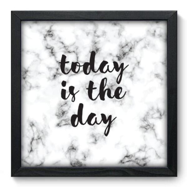 Quadro Decorativo - Today - 33cm X 33cm - 004qnrbp