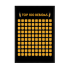 Quadro Decorativo Top Bebida Preto 70x50cm