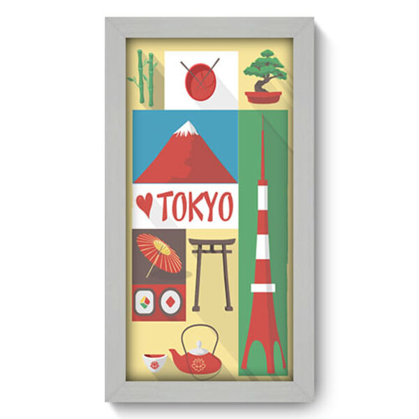 Quadro Decorativo - Toquio - 19cm X 34cm - 245qdmb