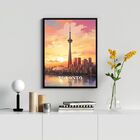 Quadro Decorativo Toronto - Canadá 24x18cm Moldura:madeira Br