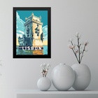 Quadro Decorativo Torre De Belém - Portugal 24x18cm - Com Vid
