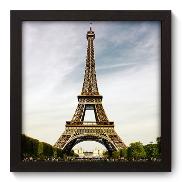 Quadro Decorativo - Torre Eiffel - 22cm X 22cm - 014qnmap
