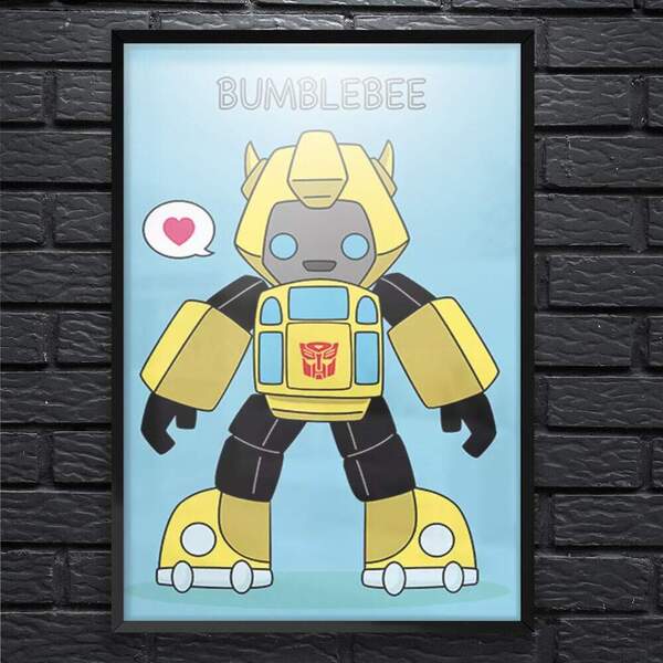 Quadro Decorativo Transformers Bumblebee  30x45cm