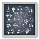 Quadro Decorativo - Transporte - 33cm X 33cm - 088qdib