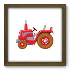 Quadro Decorativo - Trator - 33cm X 33cm - 107qdim