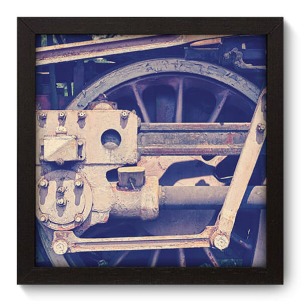 Quadro Decorativo - Trem - 22cm X 22cm - 062qndap