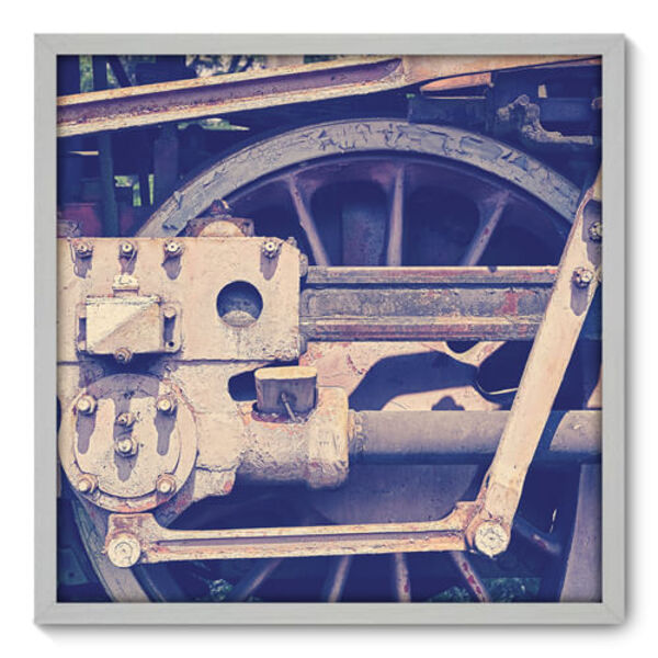 Quadro Decorativo - Trem - 70cm X 70cm - 062qnddb