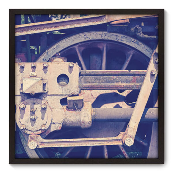 Quadro Decorativo - Trem - 70cm X 70cm - 062qnddp