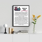 Quadro Decorativo Trem Da Vida 33x24cm - Com Vidro Moldura:ma