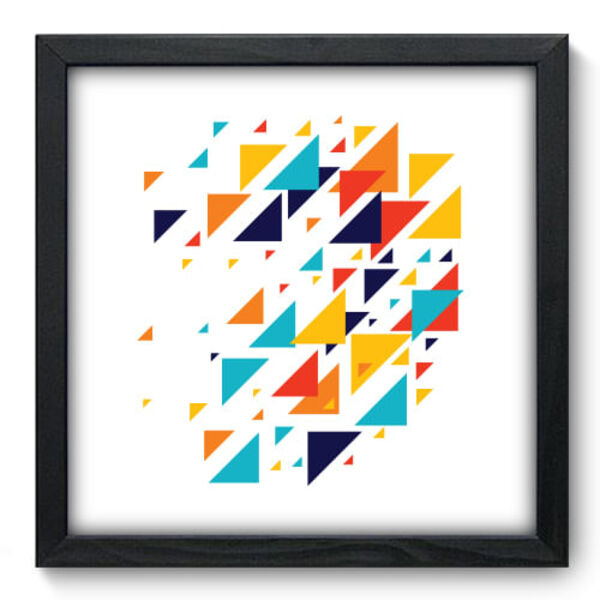 Quadro Decorativo - Triângulos - 33cm X 33cm - 096qnabp