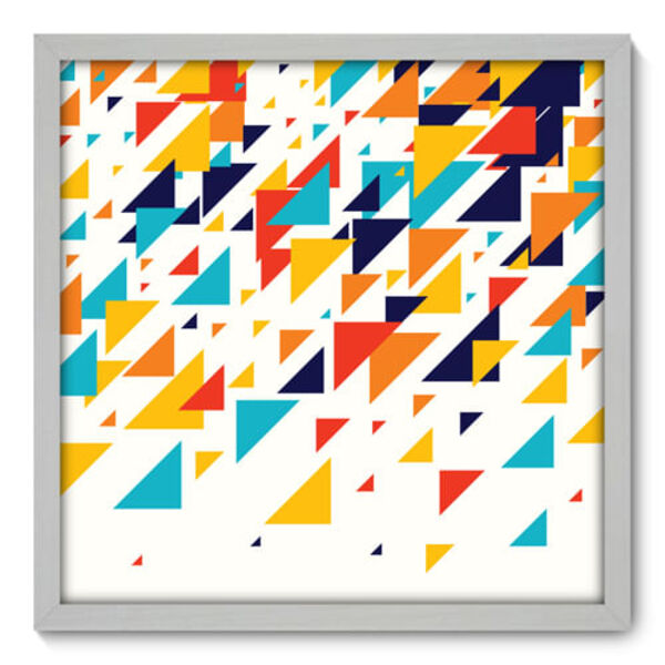Quadro Decorativo - Triângulos - 50cm X 50cm - 097qnacb