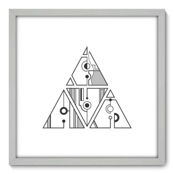 Quadro Decorativo - Triângulos - 50cm X 50cm - 196qnacb