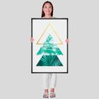 Quadro Decorativo Triângulos Sequência 60x90x2,8 Luven Pre