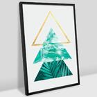 Quadro Decorativo Triângulos Sequência 60x90x2,8 Luven Pre