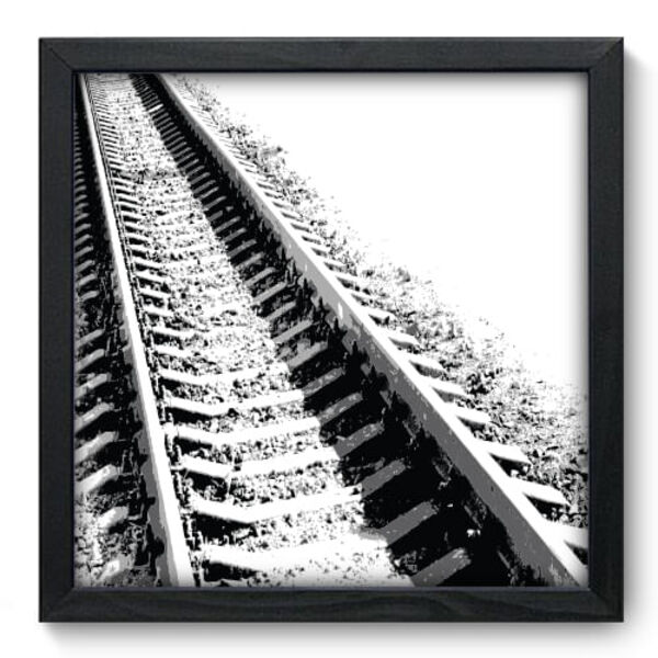 Quadro Decorativo - Trilho - 33cm X 33cm - 090qndbp
