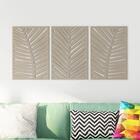 Quadro Decorativo Trio Em Mdf Maranta Fendi