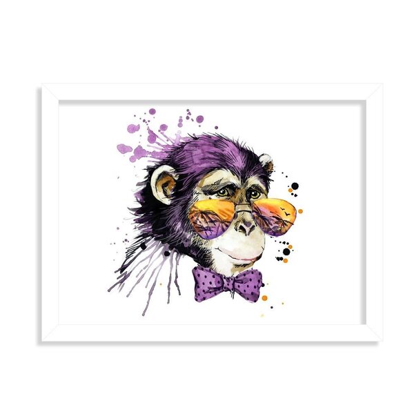Quadro Decorativo Tropical Monkey
