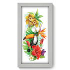 Quadro Decorativo - Tucano - 19cm X 34cm - 027qdsb