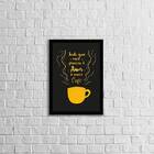 Quadro Decorativo Tudo O Que Precisa: Amor E Mais Café 45x34c