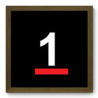 Quadro Decorativo - Um - 33cm X 33cm - 042qdam