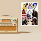 Quadro Decorativo Umbanda 24x18cm Moldura Branca