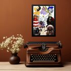 Quadro Decorativo Umbanda 45x34cm Moldura Branca