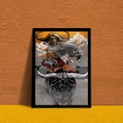 Quadro Decorativo Umbanda Oyá 33x24cm Moldura:madeira Branca