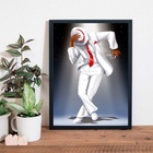 Quadro Decorativo Umbanda Zé Pilintra 45x34cm - Com Vidro Mol