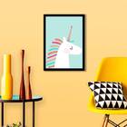 Quadro Decorativo Unicórnio Baby 45x34cm A3 (45 X 34)