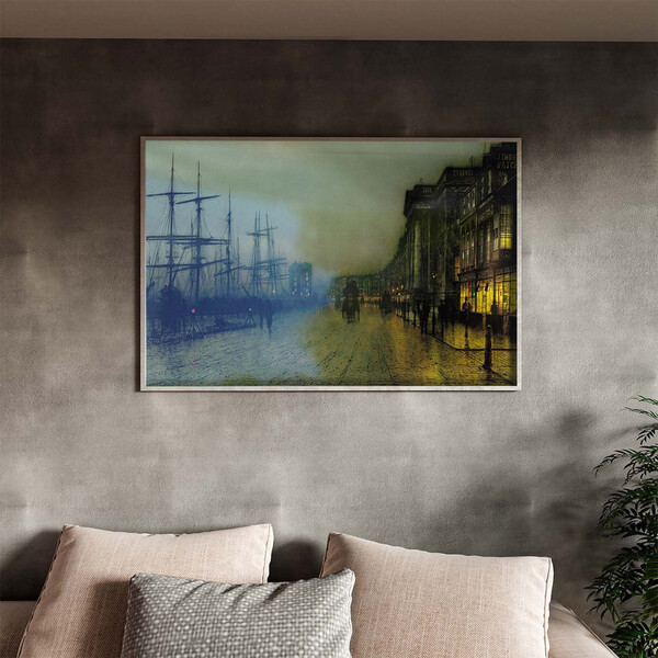 Quadro Decorativo Urbanismo Scotland Com Moldura E Vidro Prat
