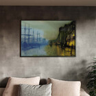 Quadro Decorativo Urbanismo Scotland Com Moldura E Vidro Pret