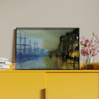 Quadro Decorativo Urbanismo Scotland Com Moldura E Vidro Pret