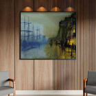 Quadro Decorativo Urbanismo Scotland Com Moldura E Vidro Pret