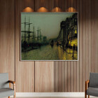 Quadro Decorativo Urbanismo Scotland Com Moldura Prata - 200x
