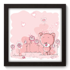 Quadro Decorativo - Ursinho - 22cm X 22cm - 069qdbp