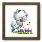 Quadro Decorativo - Ursinho - 33cm X 33cm - 049qdbm
