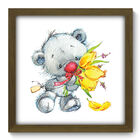 Quadro Decorativo - Ursinho - 33cm X 33cm - 050qdbm