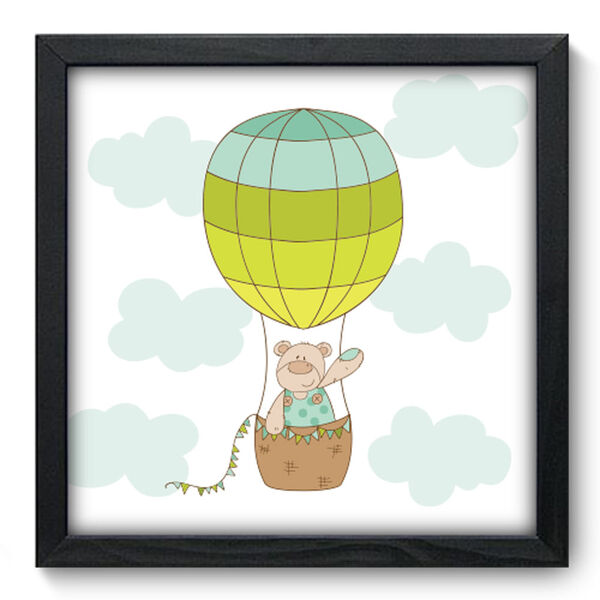 Quadro Decorativo - Ursinho - 33cm X 33cm - 064qdbp
