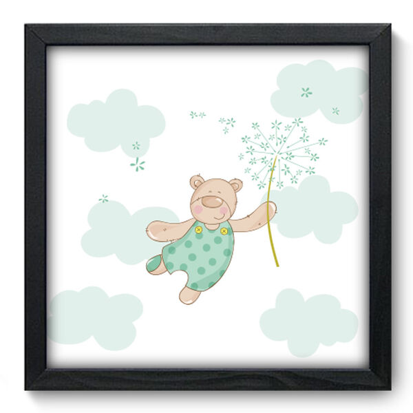 Quadro Decorativo - Ursinho - 33cm X 33cm - 066qdbp