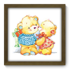 Quadro Decorativo - Ursinhos - 33cm X 33cm - 047qdbm