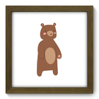 Quadro Decorativo - Urso - 22cm X 22cm - 143qdbm