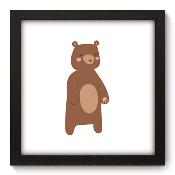 Quadro Decorativo - Urso - 22cm X 22cm - 143qdbp