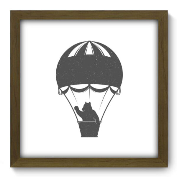 Quadro Decorativo - Urso - 33cm X 33cm - 057qdsm