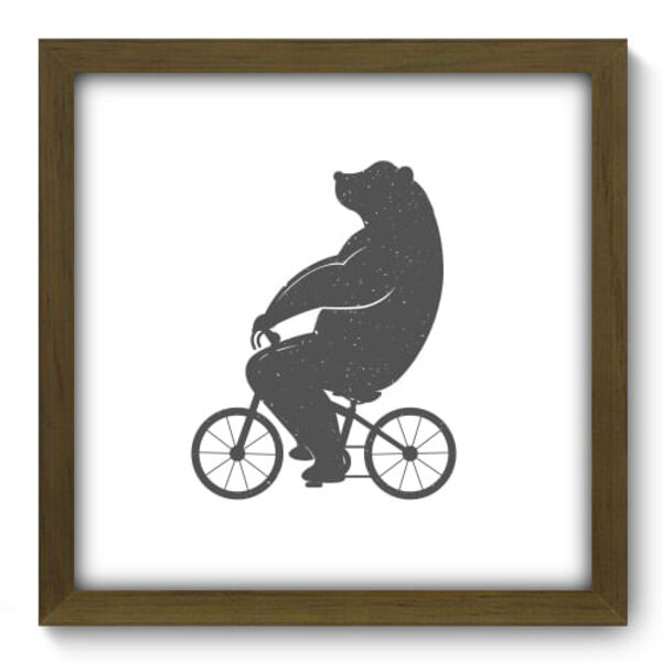 Quadro Decorativo - Urso - 33cm X 33cm - 058qdsm