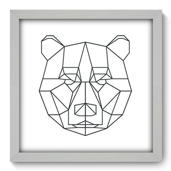 Quadro Decorativo - Urso - 33cm X 33cm - 225qdsb