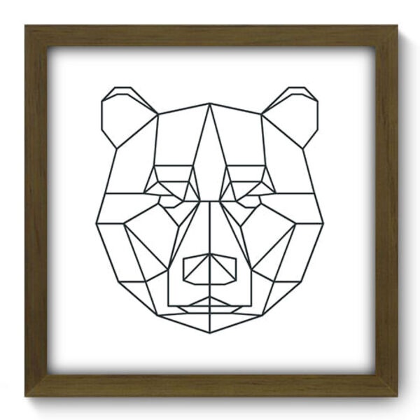 Quadro Decorativo - Urso - 33cm X 33cm - 225qdsm