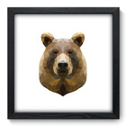 Quadro Decorativo - Urso - 33cm X 33cm - 236qdsp