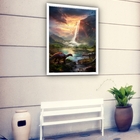 Quadro Decorativo Vale Dos Dinossauros  - 70x50cm Moldura Bra