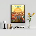 Quadro Decorativo Valência - Espanha 33x24cm - Com Vidro Mold